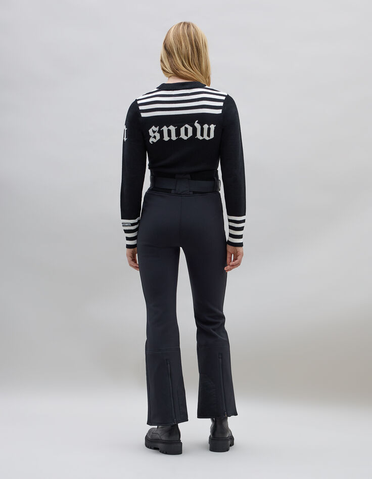 Women's black IKKS x DUVILLARD ski pants-2