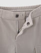 Graue CARGO-Jungenhose aus gestreiftem Stoff-6