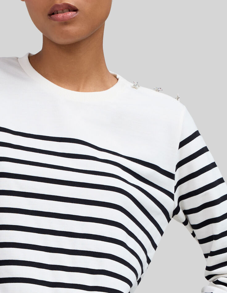 Camiseta marinera blanco roto de manga larga-6