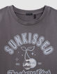 Grijs T-shirt biokatoen korte mouwen voor meisjes-6