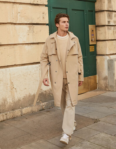 Trench sable nylon WATERPROOF Homme - IKKS