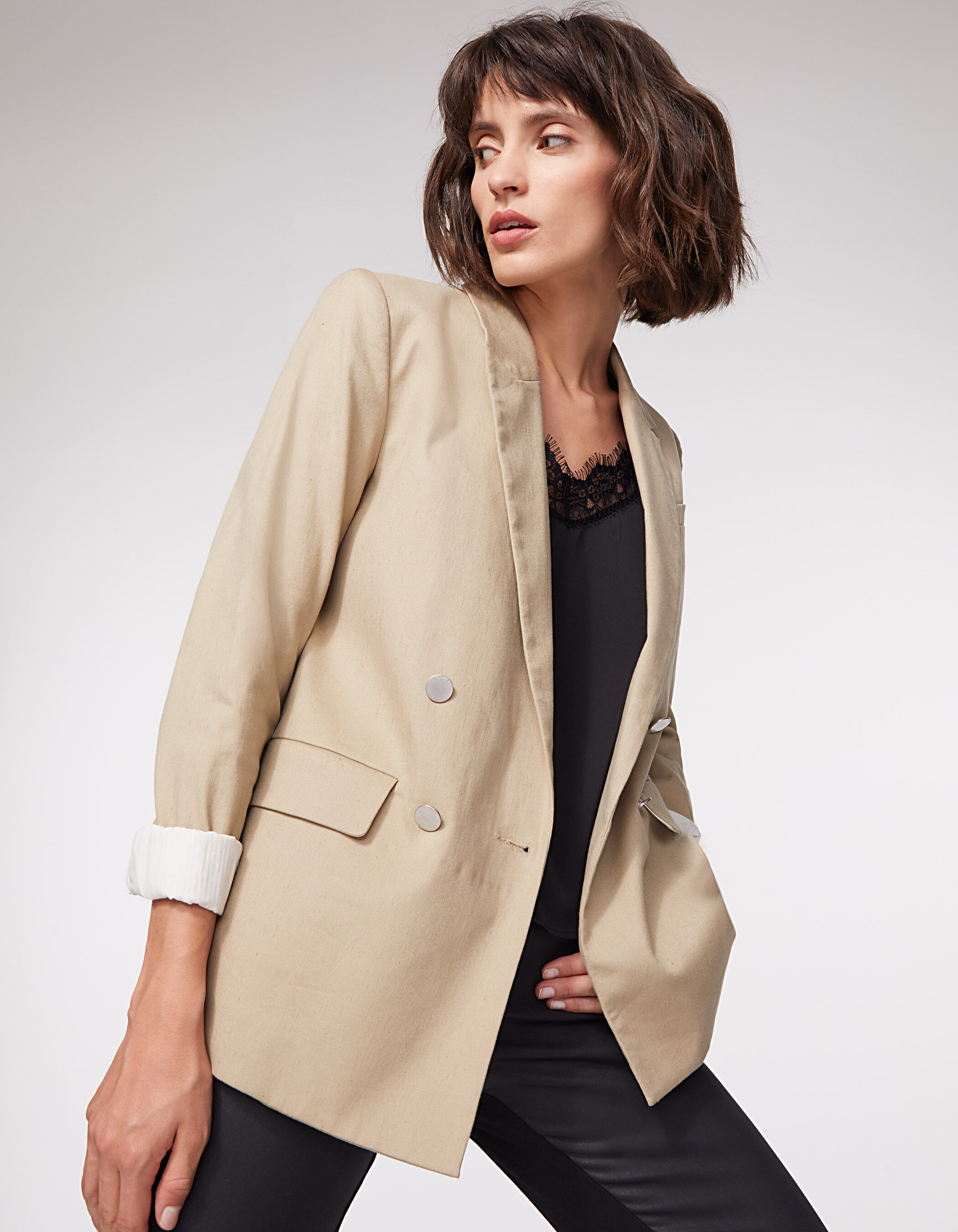 Blazer a double boutonnage discount h&m