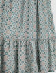 Jupe longue aqua imprimé fleurs fille-5