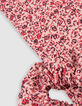 Chouchou-foulchie met roze bloemenprint voor meisjes-3