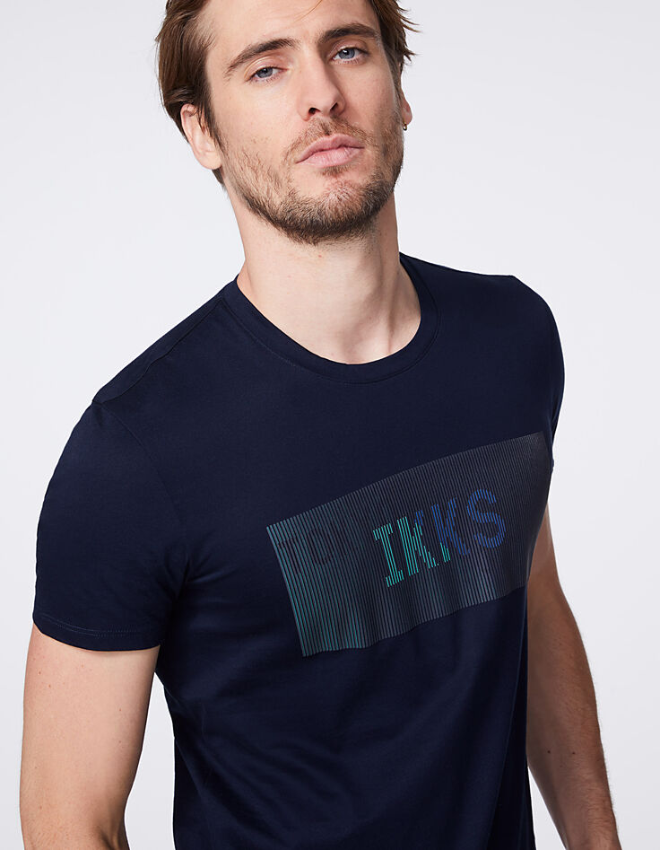 Camiseta marina visual cambiante Tokyo Heritage Hombre -2