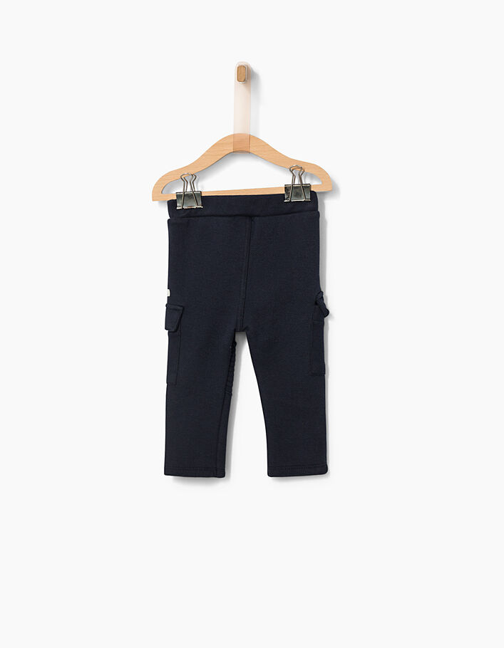 Baby boys’ navy trousers