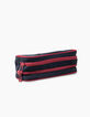 Boys’ 22cm navy IKKS Pilot double pencil case -3