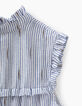 Blusa navy de rayas con volantes niña-5
