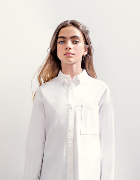 Girls’ off-white nightdress-style shirt 