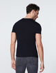 Tee-shirt noir avec visuel concert rock Homme-3