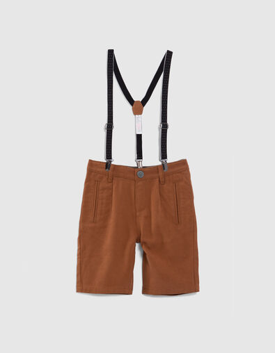 Bermudas camel tirantes extraíbles niño - IKKS