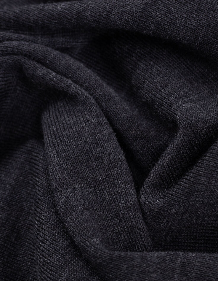 Men's navy mock-neck sweater-7
