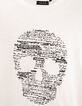 Boys’ off-white T-shirt with skull-writing-3