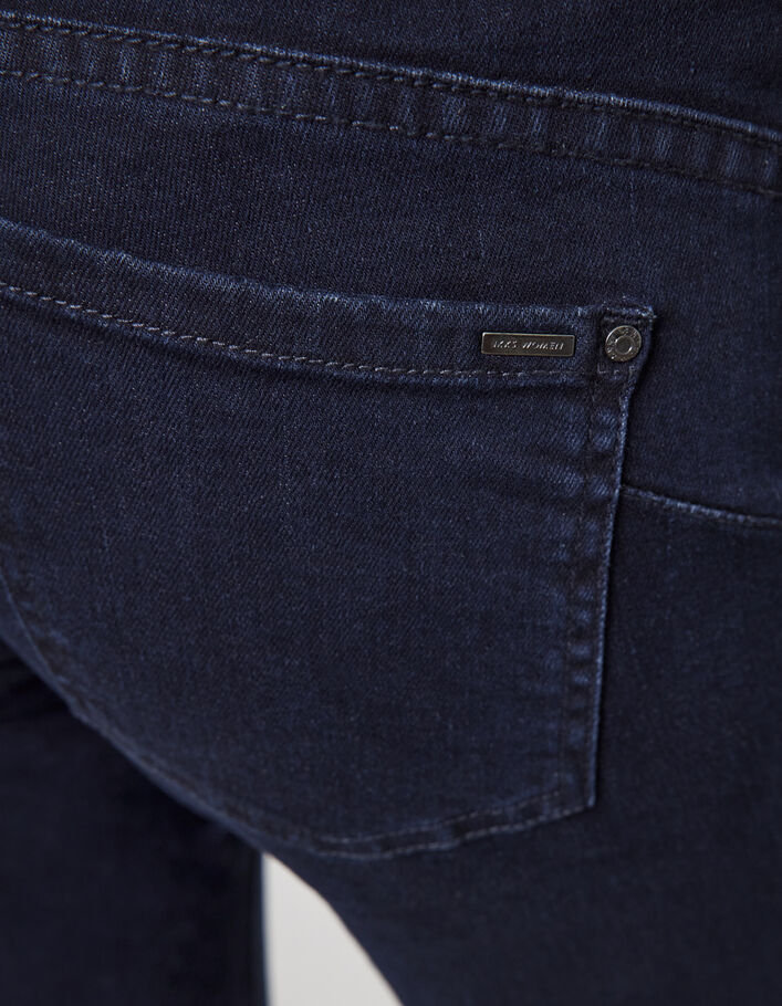 Donkerblauwe slim jeans sculpt up studs achterzak dames - IKKS