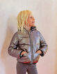 Plumas reversible negro estampado rock y dark silver ni&ntilde;a-2