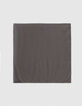 Pure Edition - Foulard noir minimaliste avec bague Homme-5