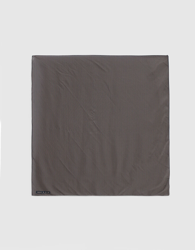 Pure Edition - Foulard noir minimaliste avec bague Homme-5