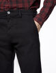 Men's black tapered jeans-5