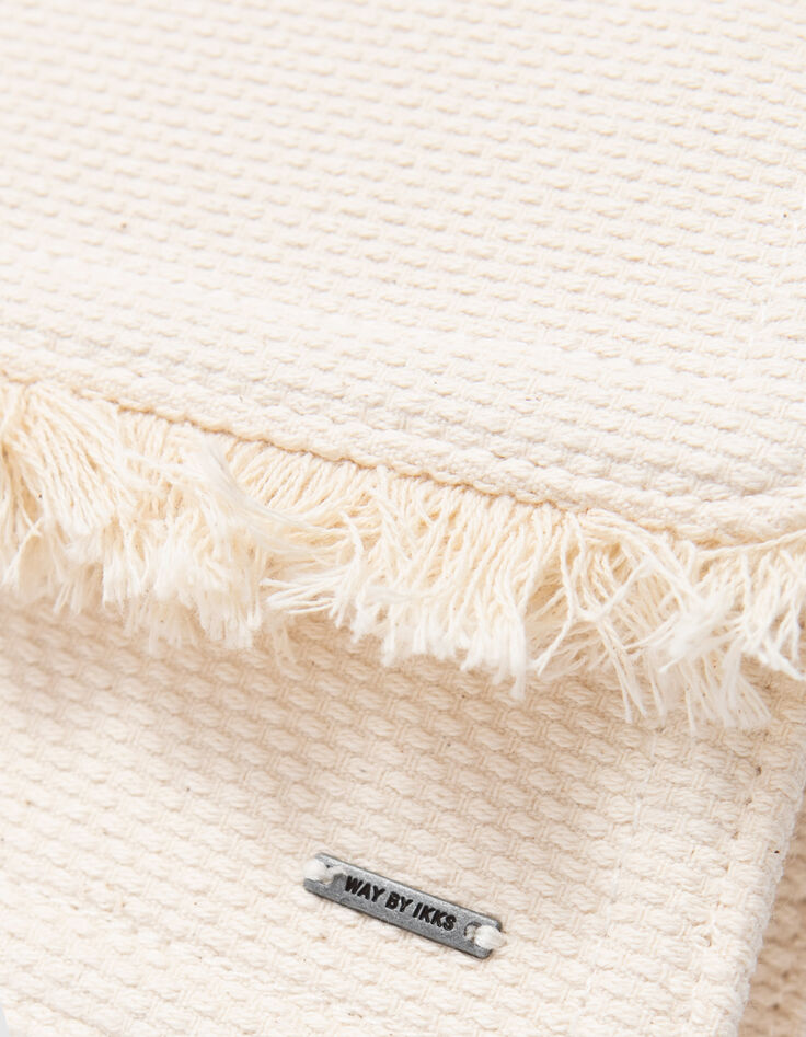 Cremewei&szlig;e Mini-M&auml;dchenhandtasche mit &Uuml;berschlag-6