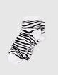 Women’s white/black patterned socks-2