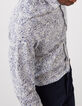 Wit SLIM overhemd Libertystof bloemetjes Heren-3