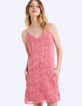 Jacquard leopard print strappy dress -1