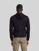 Men’s black Interlock zipped hooded cardigan-3