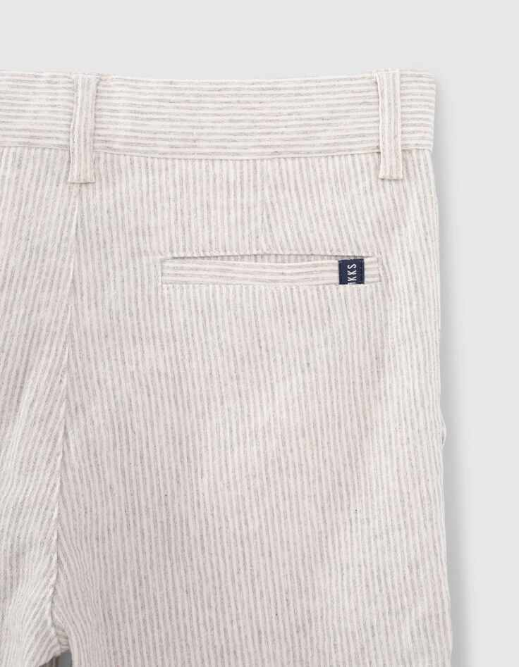Bermudas traje beige rayas ni&ntilde;o-4