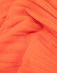 Women’s orange recycled pleated top with American armholes-8