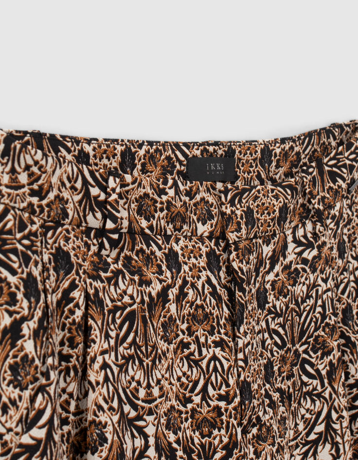 Women’s arabesque print suit trousers-5 Women’s arabesque print suit trousers-5