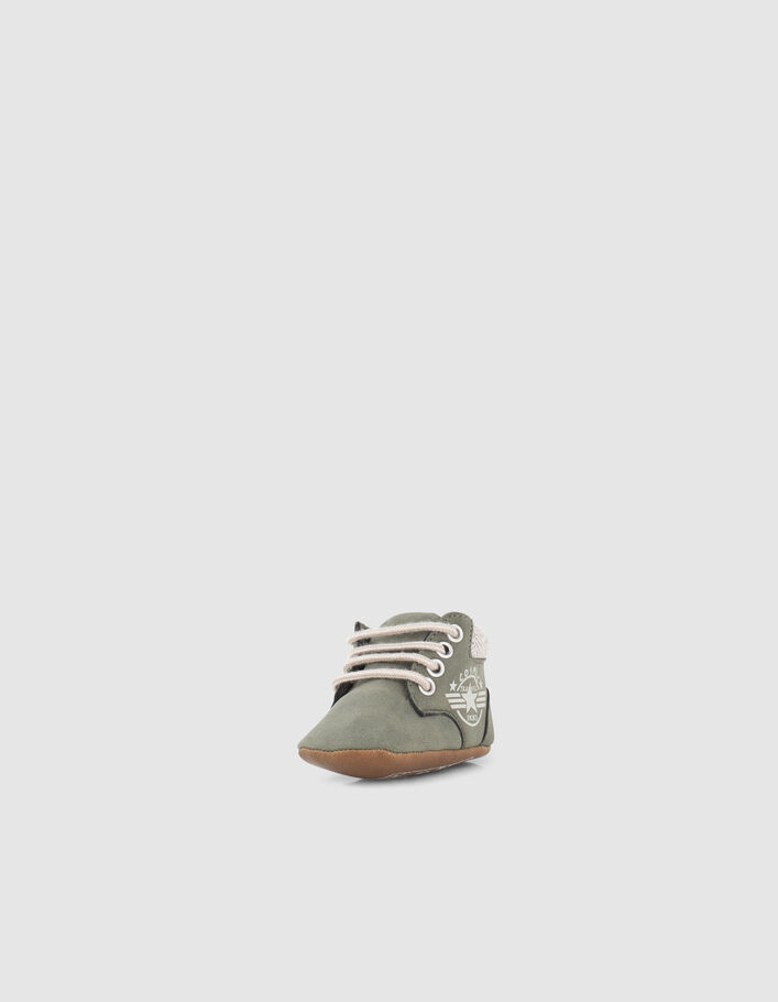 Khaki Sneakers mit Army-Print für Babyjungen  - IKKS