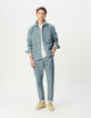 Graublaue TAPERED-Jeans für Herren-1