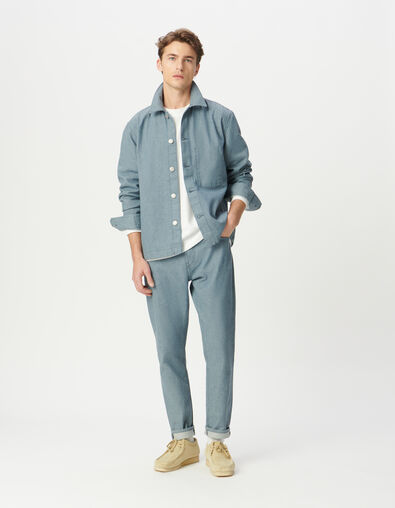 Graublaue TAPERED-Jeans für Herren - IKKS