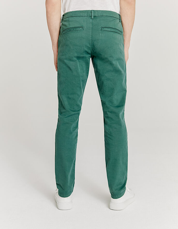 Men’s green CROPPED chinos-3