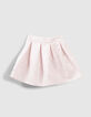 Jupe rose imprimé jacquard fille-2