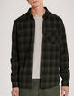 Camisa REGULAR caqui cuadros Hombre-1