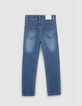 Vaqueros azules de pierna recta para chicos-3