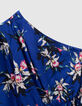 Asymmetrische jurk LENZING™ ECOVERO™ paradijsbloemen Dames-7