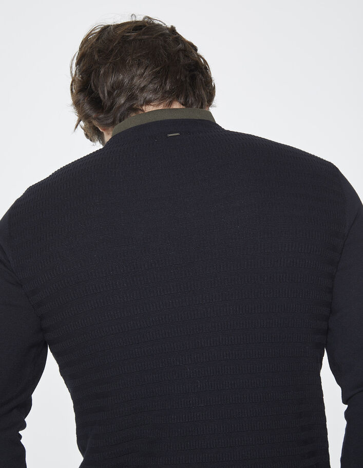 Men's black V-neck sweater - IKKS