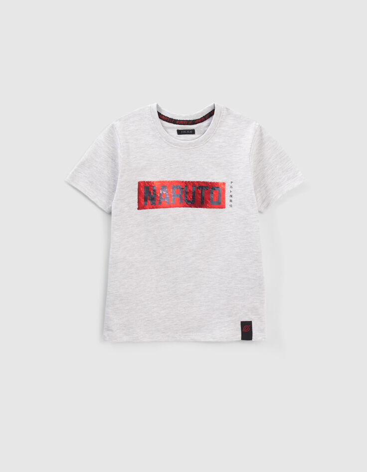 Camiseta NARUTO gris motivo en espalda niño-1