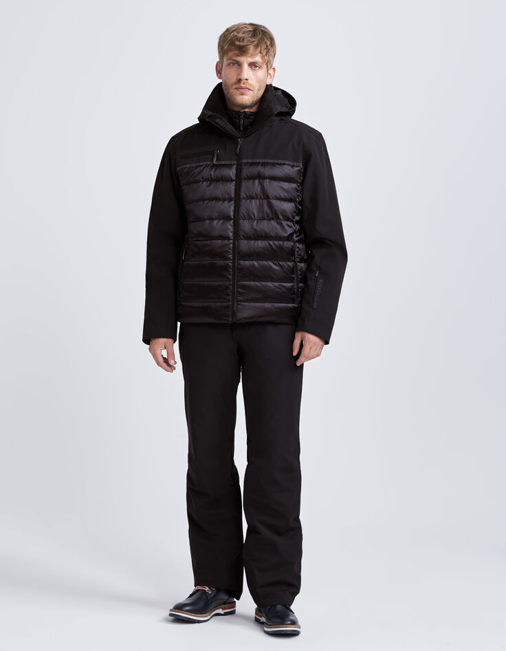 Doudoune noire bi-matière IKKS x DUVILLARD Homme-7