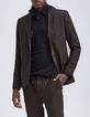 Men’s dark chocolate suit jacket-3