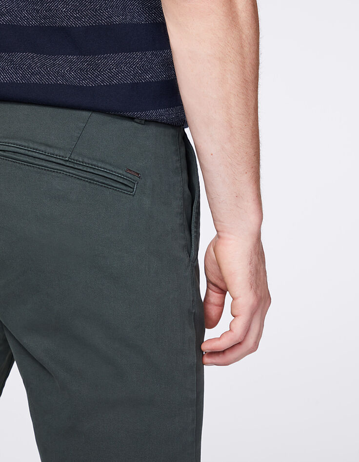 Engels groene SLIM fit chino broek Heren-5