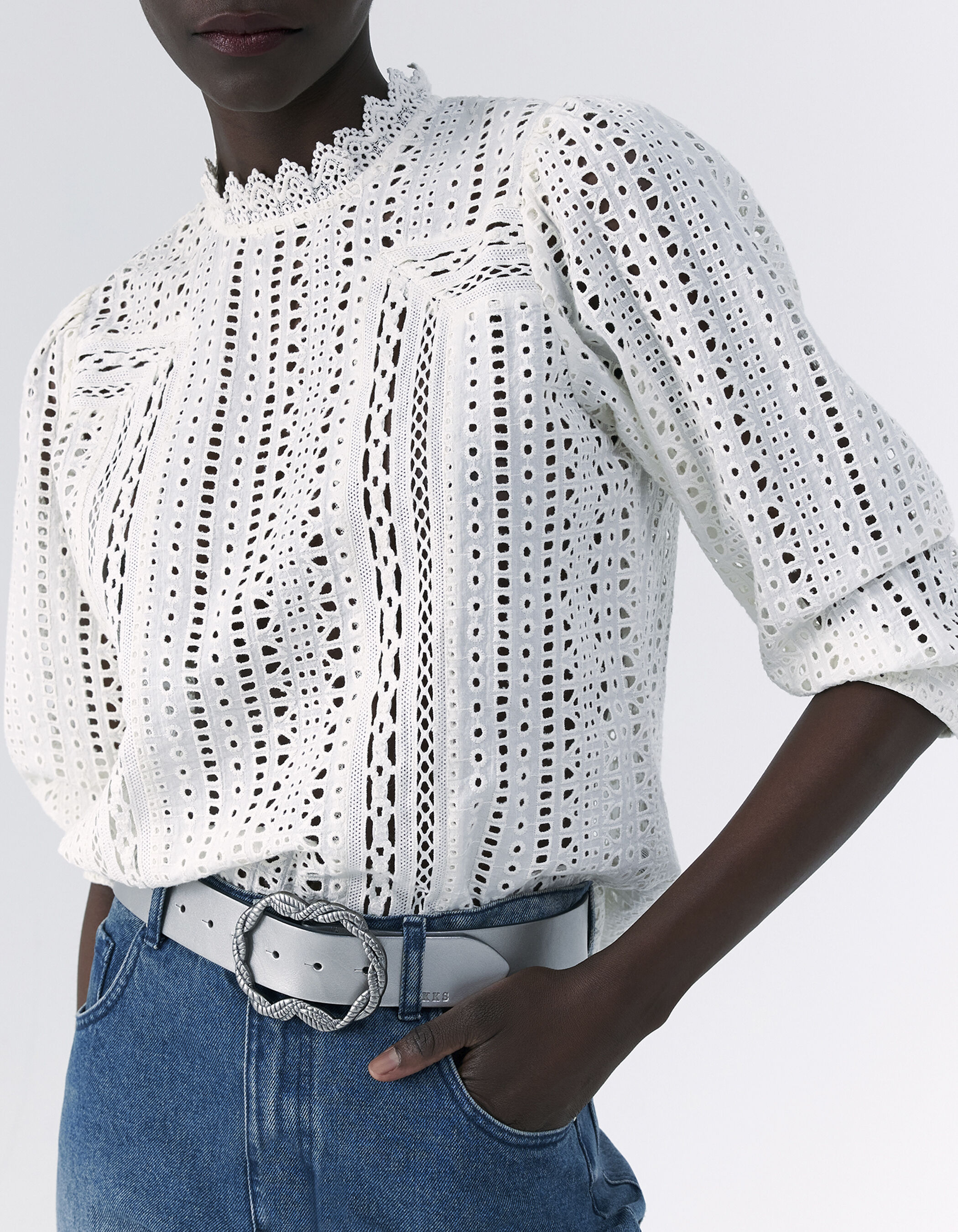 Chemisier deals dentelle zara