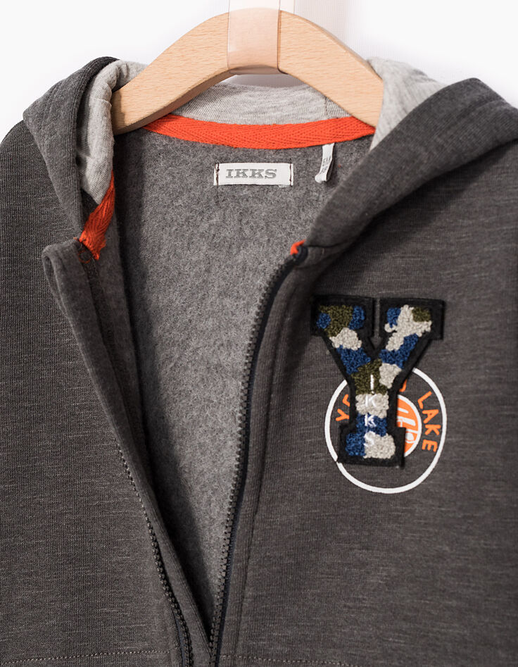 Grijs vest babyjongens -2