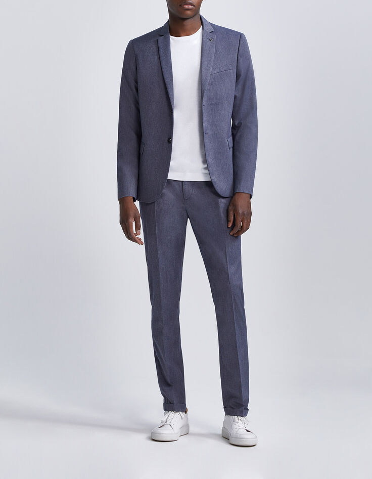 Men’s indigo denim-look suit jacket-4