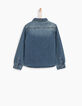 Surchemise en jean bleu garçon-2