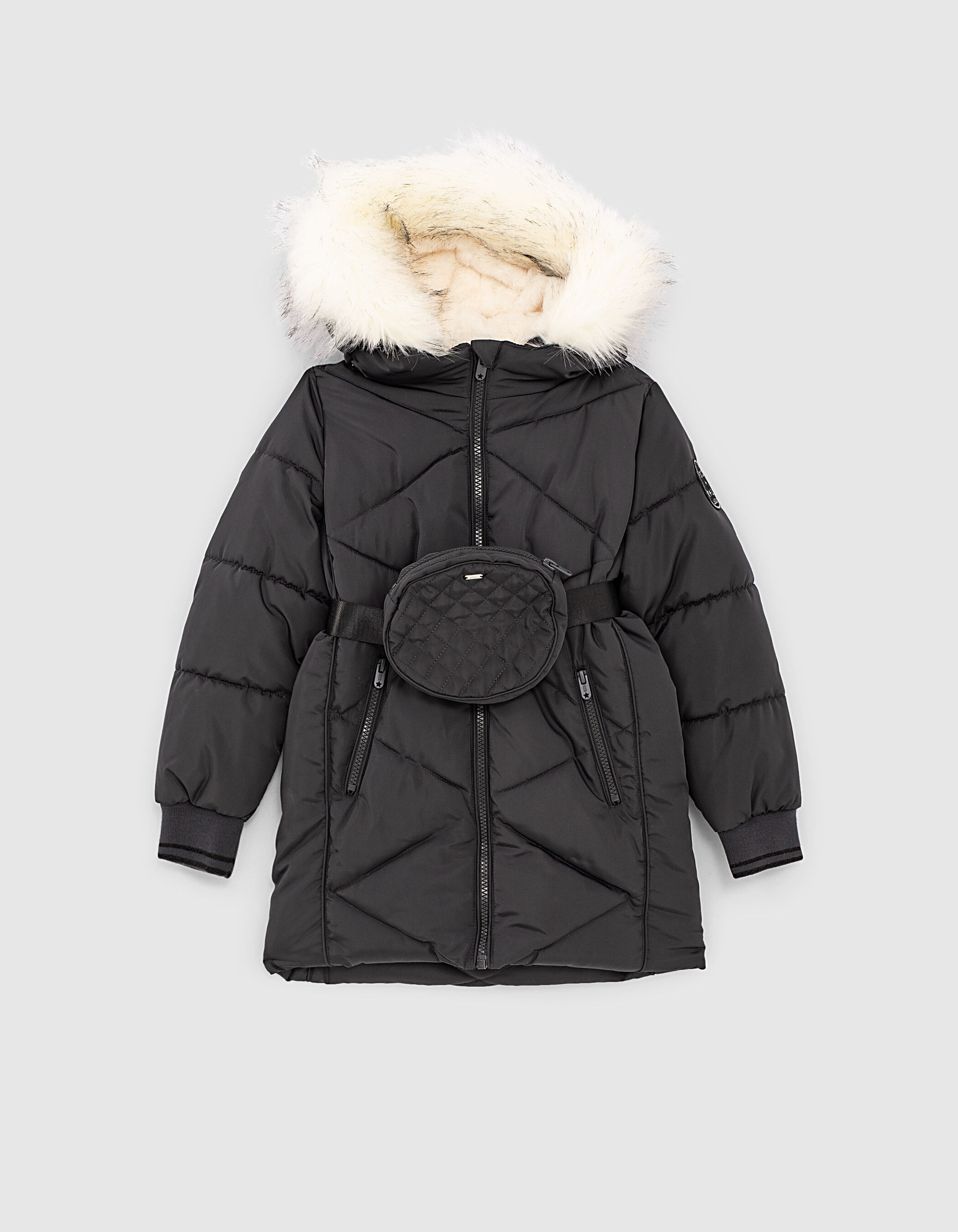 Girls grey padded sale coat