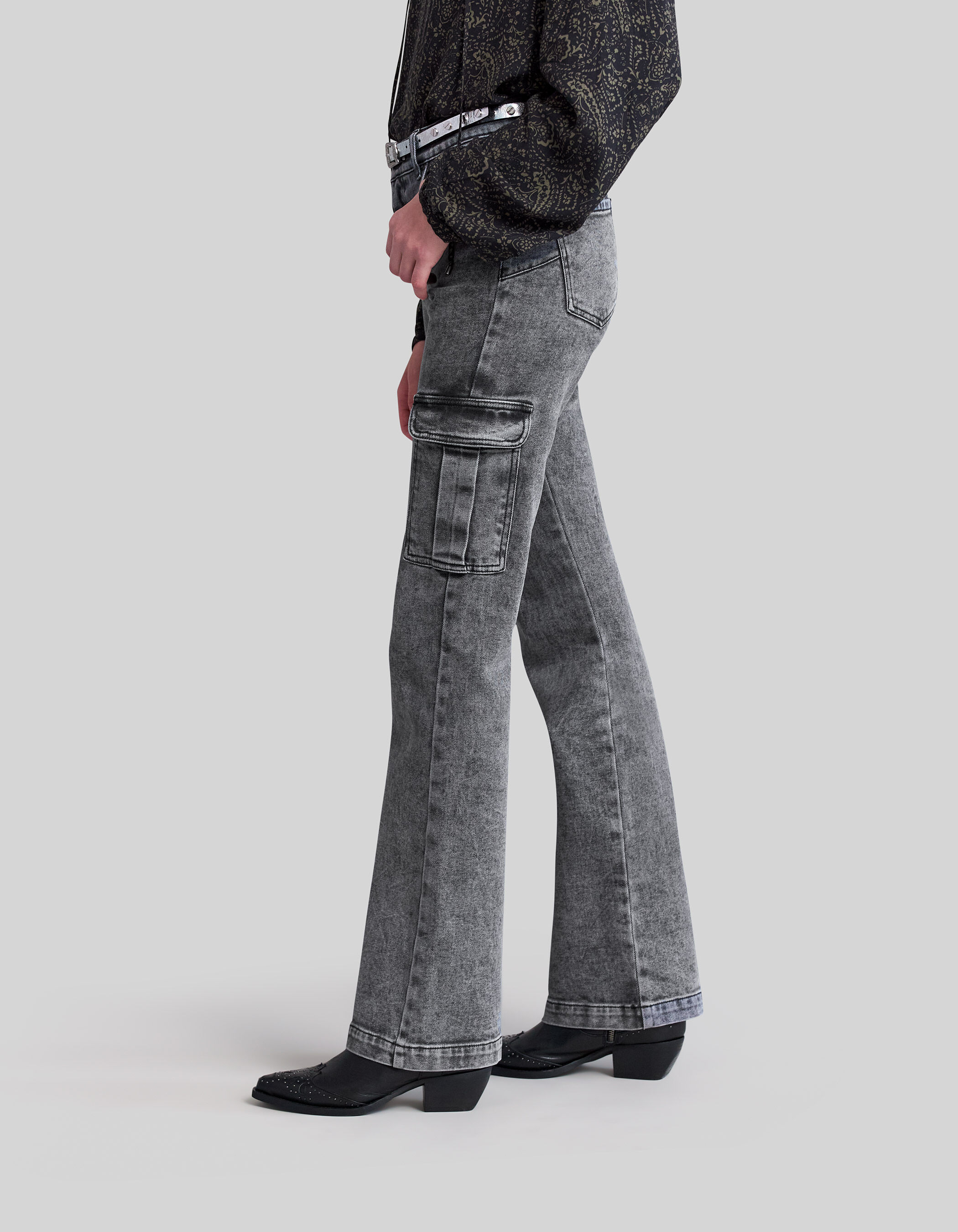 Jean flare discount noir femme