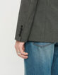 Men’s grey pinstripe suit jacket-6